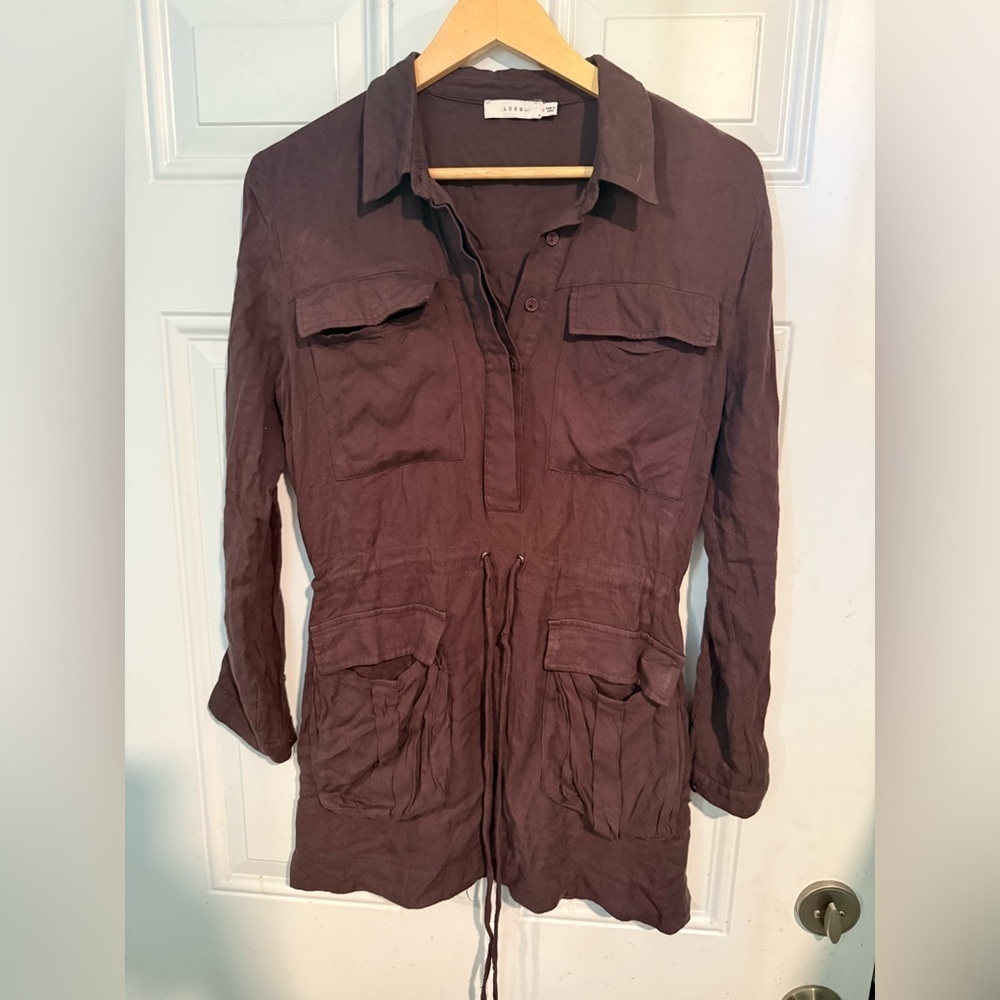 Lush Utility Jacket in Deep Brown